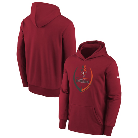 Buccaneers Youth Nike Icon Performance Pullover Hoodie