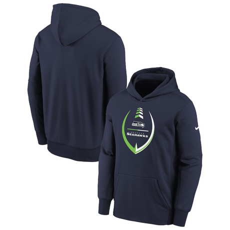Seahawks Youth Nike Icon Performance Pullover Hoodie