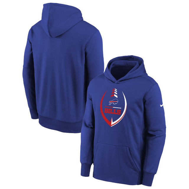 Bills Youth Nike Icon Performance Pullover Sweatshirt