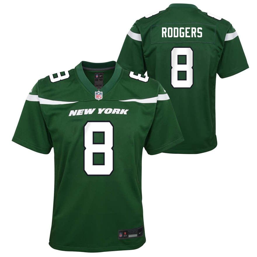 Jets Aaron Rodgers Youth Nike Game Jersey