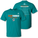 Dolphins Zach Thomas Class of 2023 Stat Tee