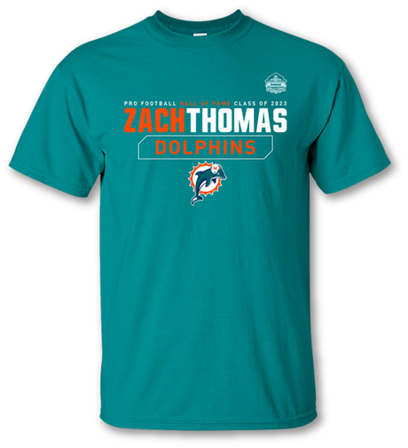 Dolphins Zach Thomas Class of 2023 Stat Tee