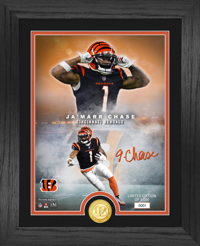 Cincinnati Bengals Ja'Marr Chase NFL Legends Bronze Coin Photo Mint