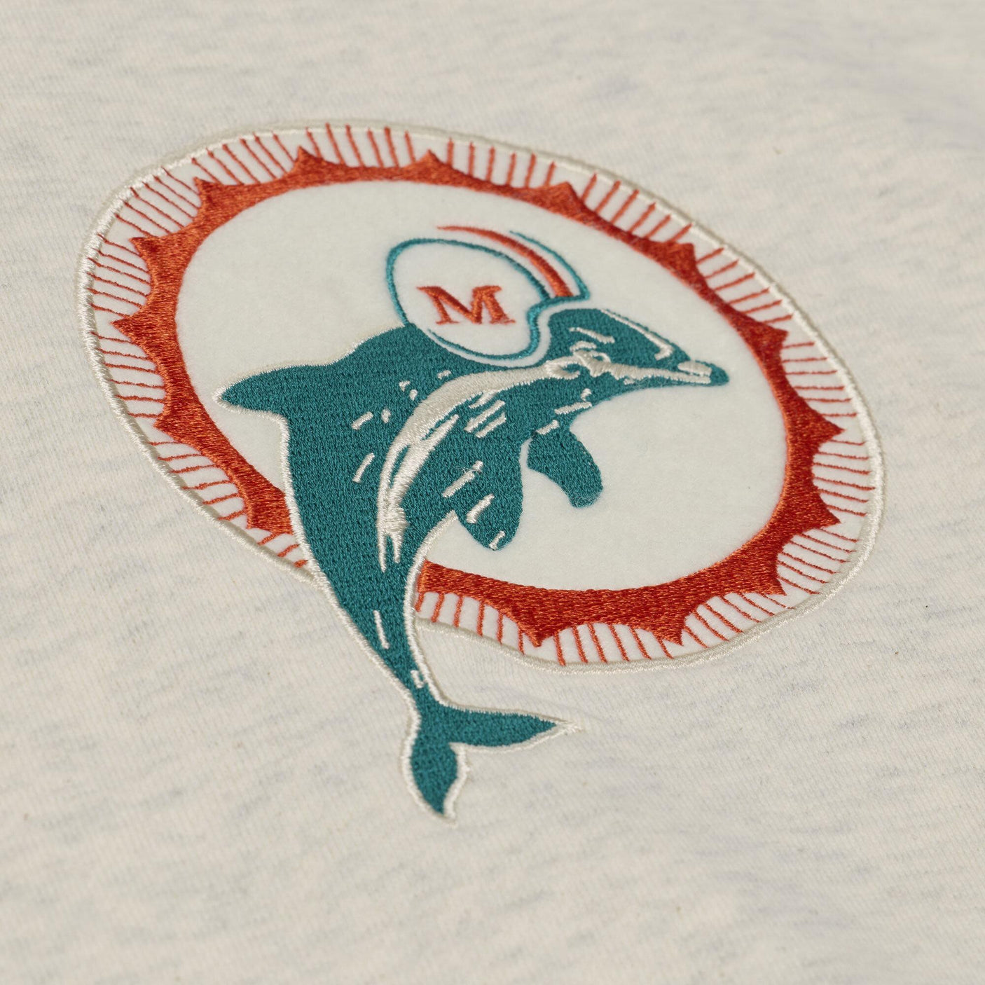 Dolphins 2026 Mitchell & Ness Men's Retro Roots French Terry Hoodie
