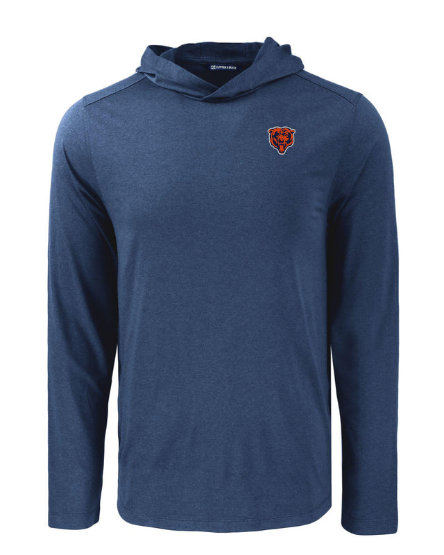 Bears Cutter and Buck Men's Navy Coastline Epic Comfort Eco Hooded Shirt