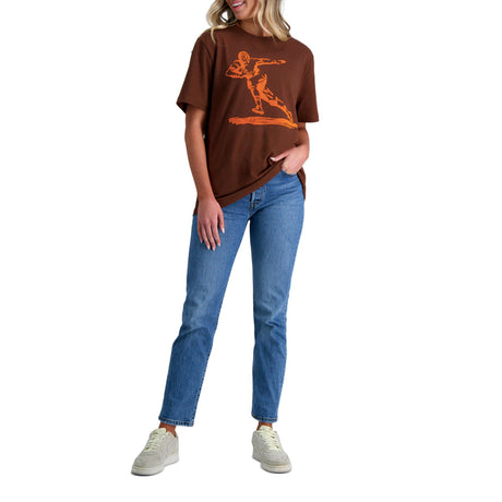 Pro Football Hall of Fame X Haggar - Brown Vintage Player Graphic T-Shirt