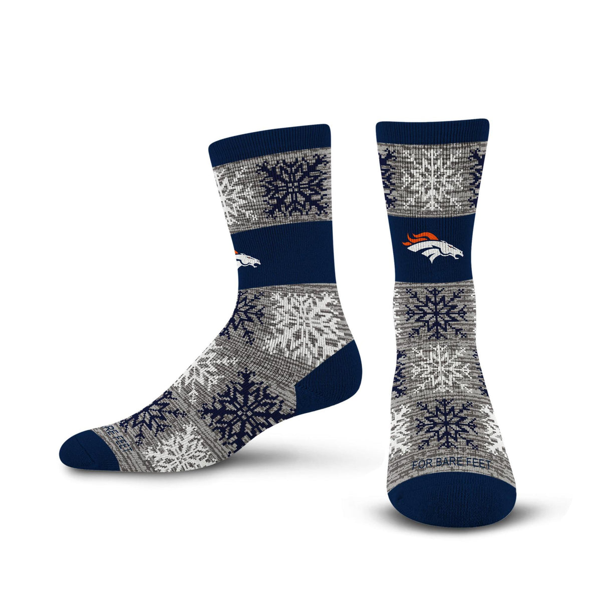 Broncos 2026 Big Snowflakes Sock Pro Football Hall of Fame