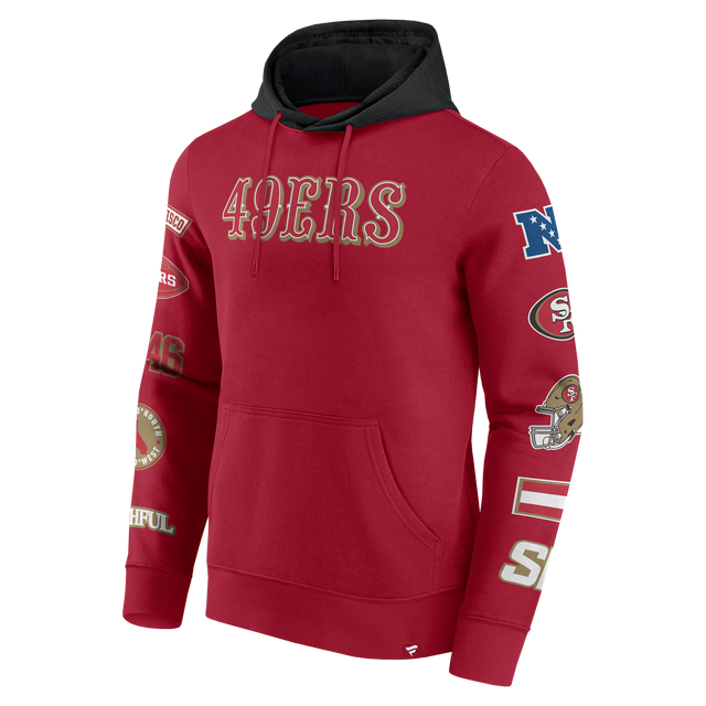 49ers 2024 Fanatics Men's Patched Out Sweatshirt