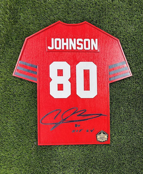 Andre Johnson Alt Wood Jersey 3D Sign