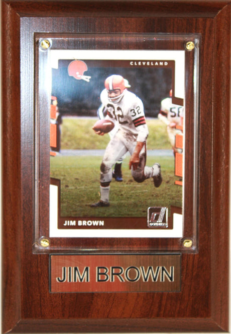 Jim Brown 4x6 Plaque