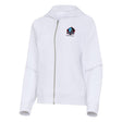 Hall of Fame 2025 Antigua Women's Drizzle Full Zip White Sweatshirt