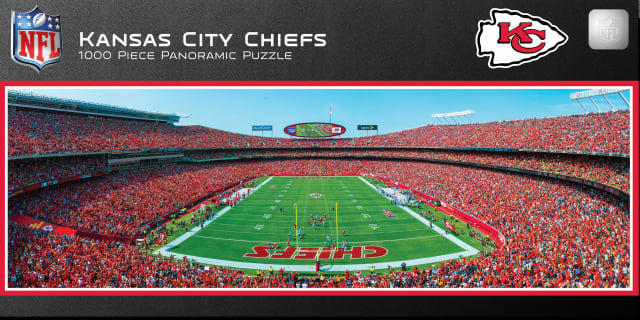 Chiefs 1000pc Panoramic Puzzle- Endzone