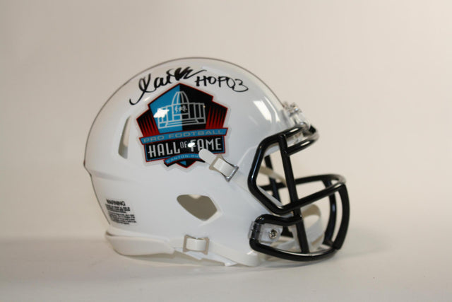 Marcus Allen Autographed Hall of Fame White Mini Helmet