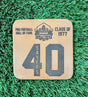 Gale Sayers Leather Player Coaster