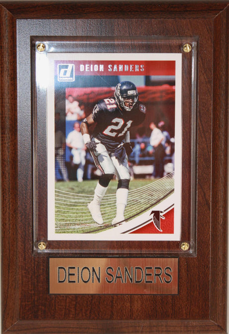 Deion Sanders 4x6 Plaque