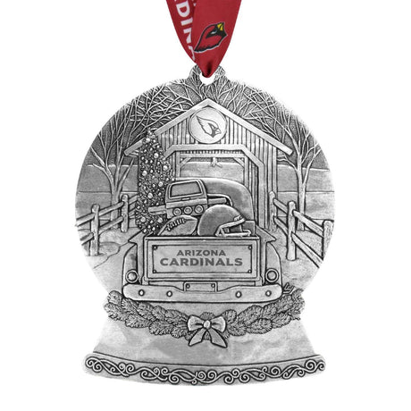 Cardinals Tailgate Truck Snow Globe Ornament Pro Football Hall of Fame