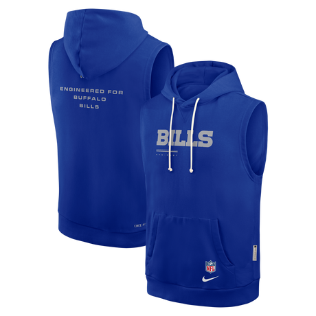 Bills 2026 Nike Men's Dri-Fit Sleeveless Fleece Hoodie