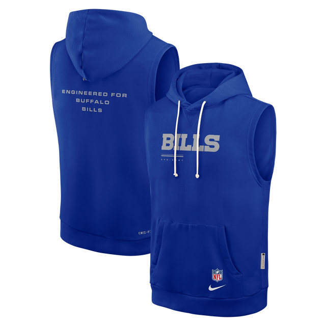 Bills 2026 Nike Men's Dri-Fit Sleeveless Fleece Hoodie