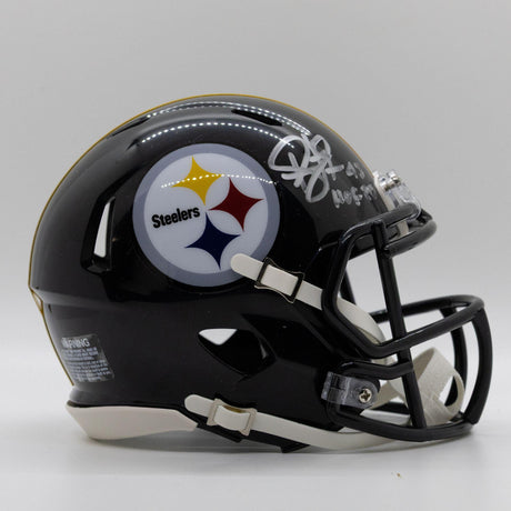 Troy Polamalu Autographed Steelers Speed Mini Helmet With Inscription