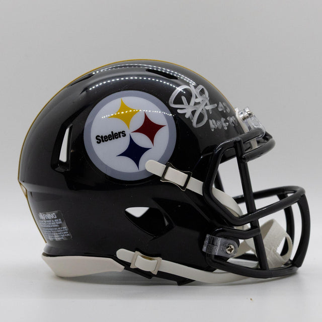 Troy Polamalu Autographed Steelers Speed Mini Helmet With Inscription