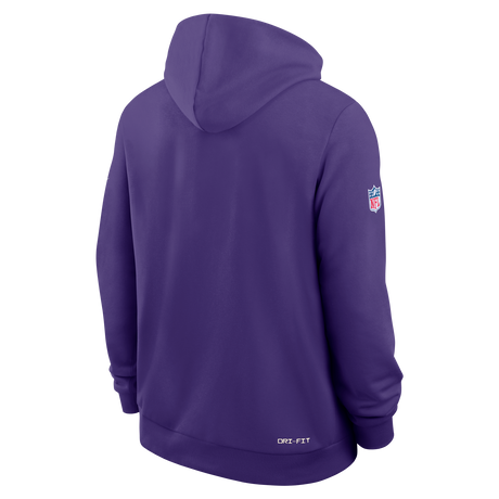 Vikings 2026 Nike Men's Sideline Dri-Fit Hoodie Pro Football Hall of Fame