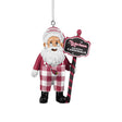 Cardinals Santa Overalls Ornament