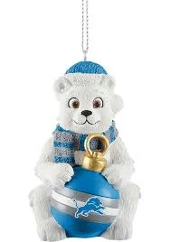 Lions Sitting Polar Bear Ornament