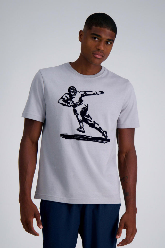 Pro Football Hall of Fame X Haggar - Gray Vintage Player Graphic T-Shirt