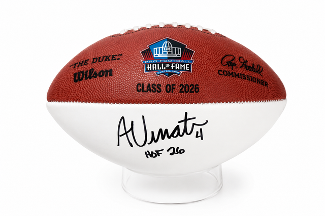 Adam Vinatieri Autographed Football with HOF Inscription