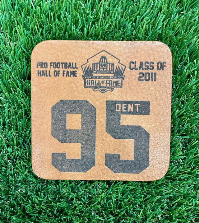 Richard Dent Leather Player Coaster