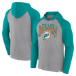 Dolphins Men's Fanatics Under Center Hooded Long Sleeve T-Shirt