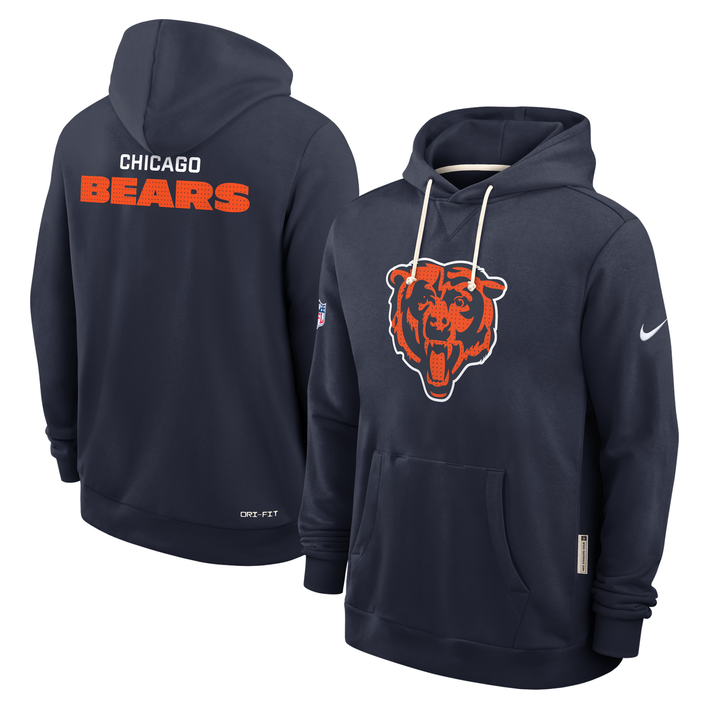 Bears 2025 Nike Men's Sideline DRI-Fit Hoodie