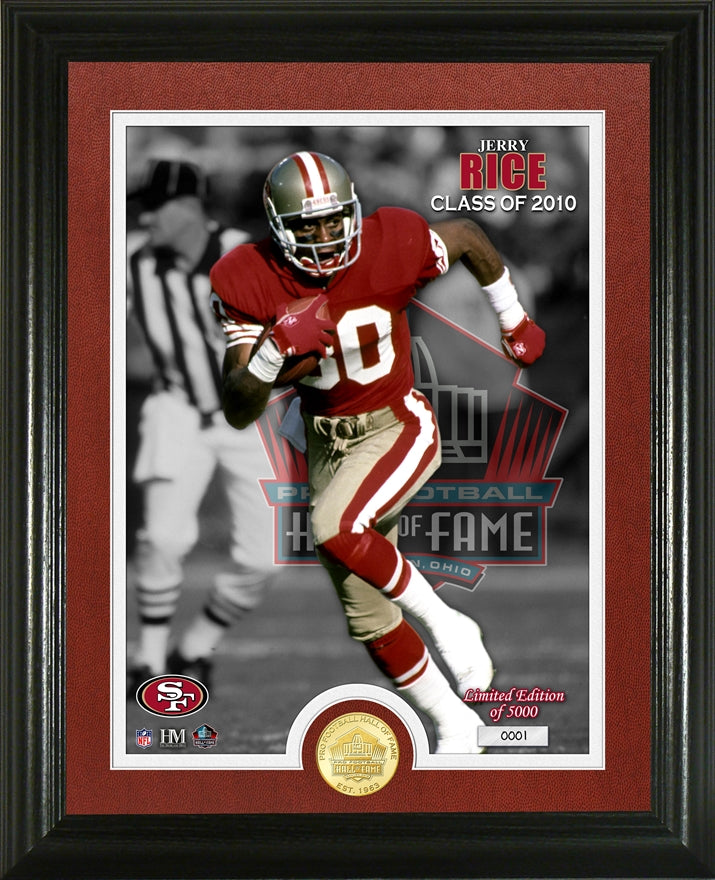 Jerry Rice 2010 Hall of Fame Bronze Coin Photo Mint