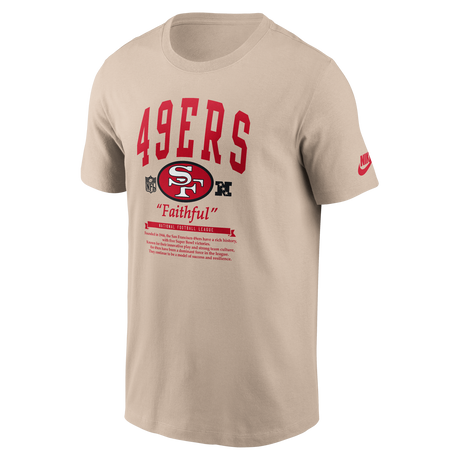 49ers 2026 Nike Men's Rewind 2-Hit Essential T-Shirt Pro Football Hall of Fame