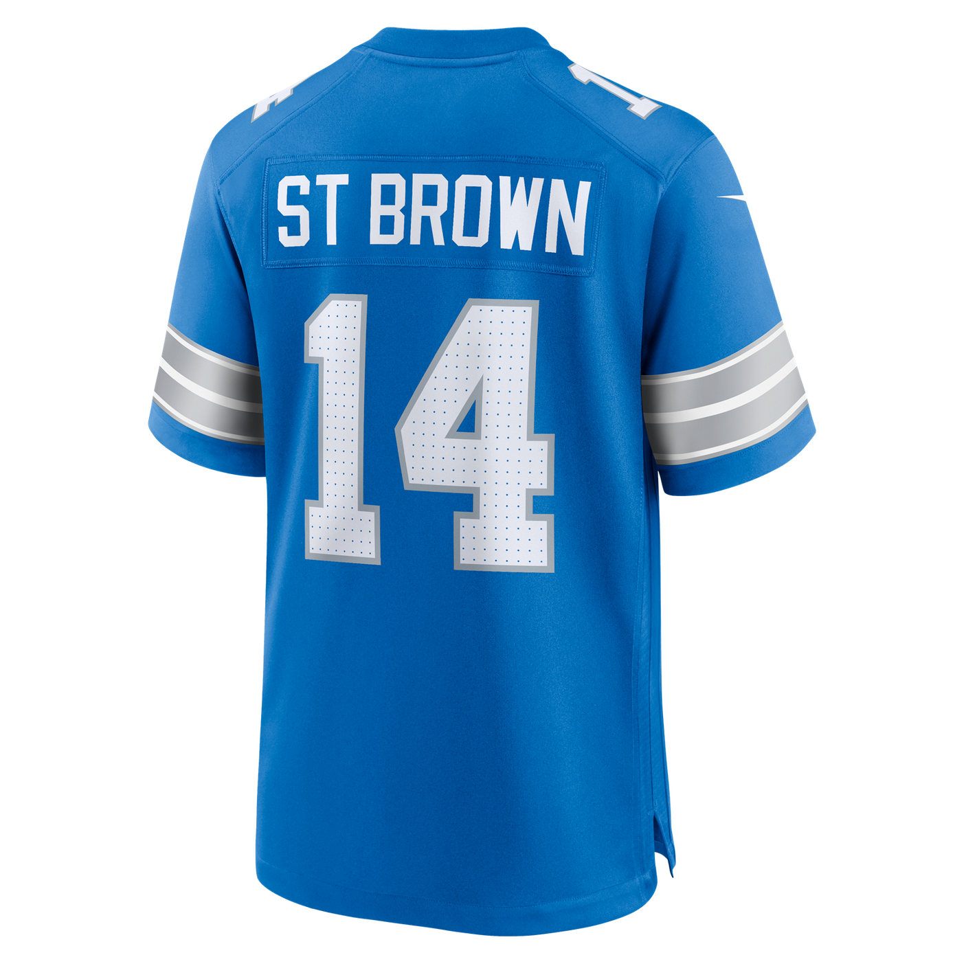 Lions Amon-Ra St. Brown Men's Blue Nike Game Jersey