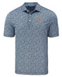 Bears Cutter and Buck Men's Navy Pike Eco Flora Print Polo