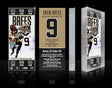 Drew Brees Class of 2026 Hall of Fame Induction Ticket Acrylic Block