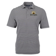 Black College Football Hall of Fame Cutter & Buck Men's Virtue Recycled Stripe Featherlight Pique Polo