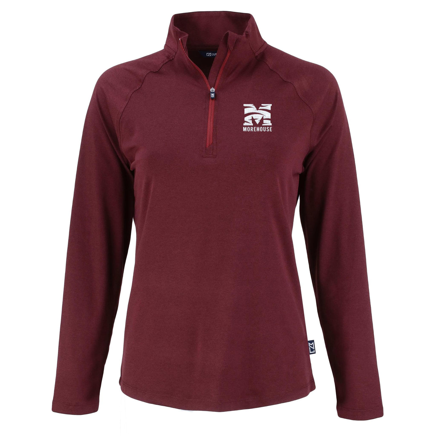 HBCU Team Cutter & Buck Women's Coastline Recycled Double Peached 1/4 Zip Pullover