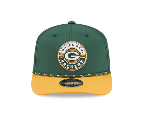 Packers 2026 New Era Men's 9SEVENTY Stretch Snap Two-Tone Hat Pro Football Hall of Fame