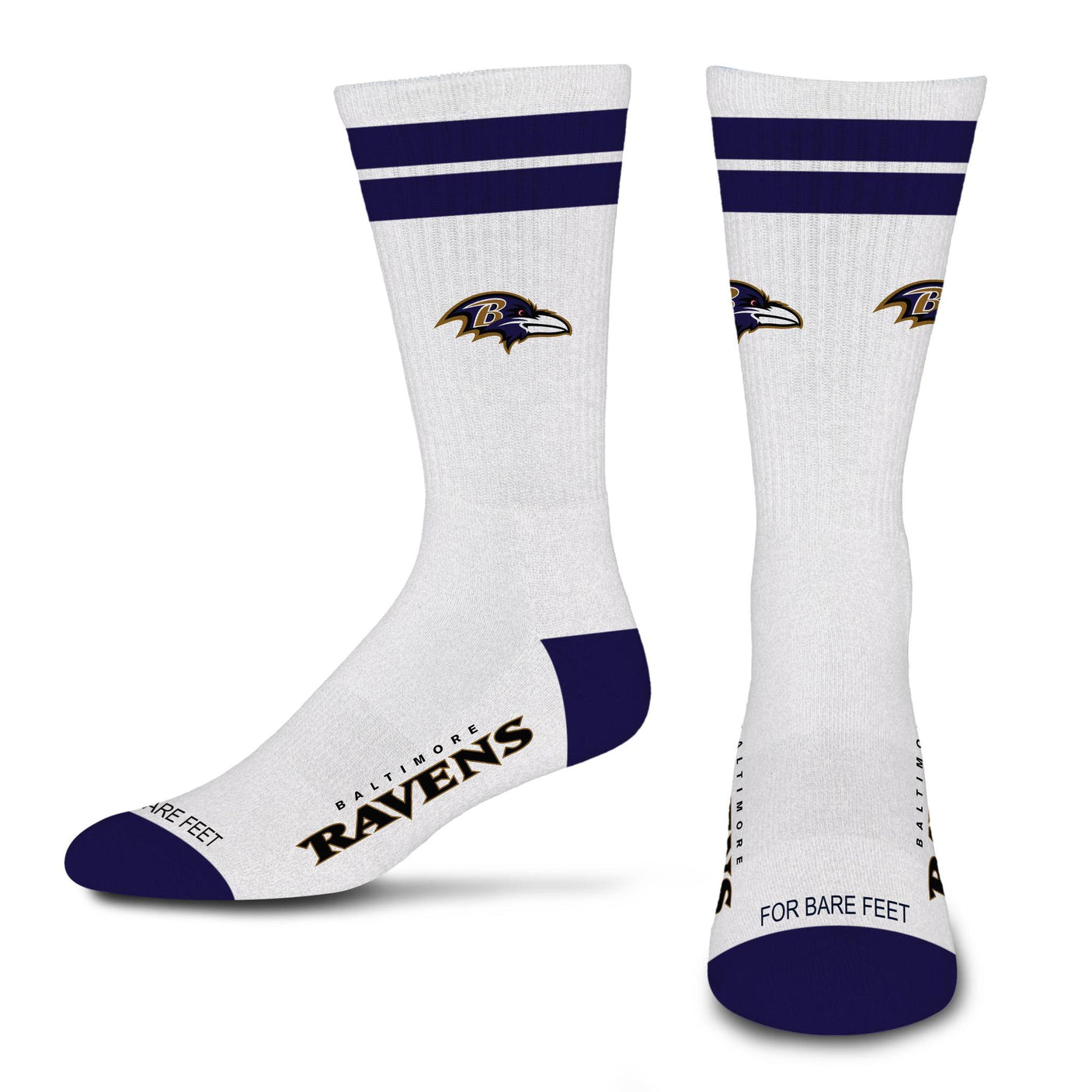 Ravens 2026 White Stripe Sock