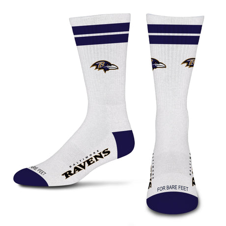 Ravens 2026 White Stripe Sock