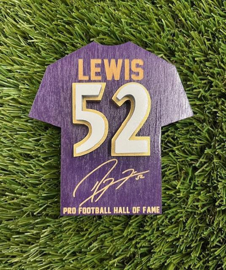 Ray Lewis Wood Jersey Jumbo Magnet