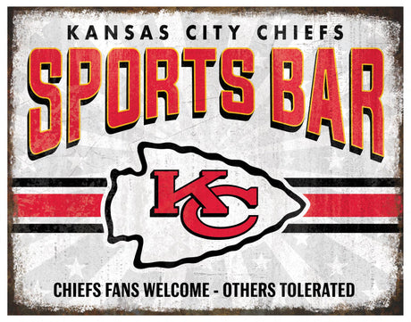 Chiefs Team Sports Bar Sign