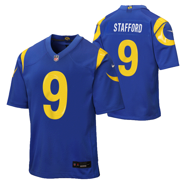 Rams Matthew Stafford 2026 Youth Nike Game Jersey Pro Football Hall of Fame