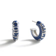 Colts Puffy Enamel Hoop Earrings