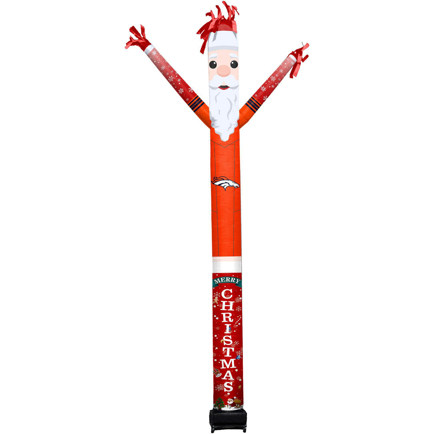 Broncos Team Pride Inflatable Crazy Christmas Santa Sports Fan