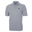 HBCU Team Cutter & Buck Men's Virtue Recycled Stripe Featherlight Pique Polo