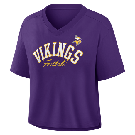 Vikings 2026 Fanatics Women's Oversized High Hip Fashion Top