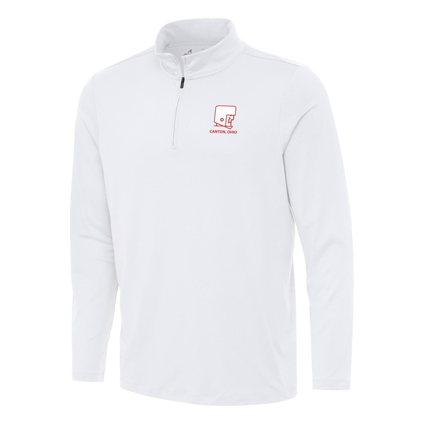 Hall of Fame Antigua Men's Reprocess 1/4 Zip Throwback Logo Pullover